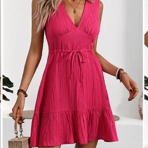 Beachsissi Solid Pink Dress
